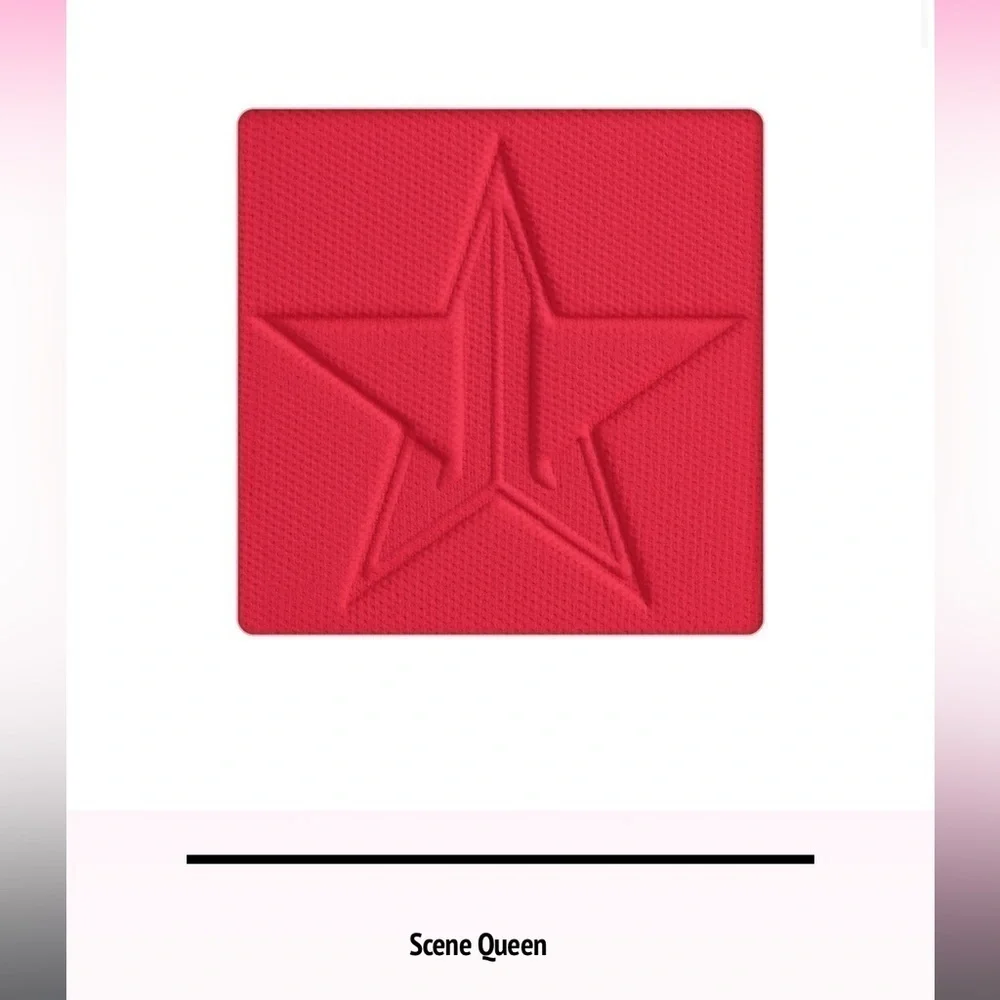Jeffree Star Eyeshadow, single color, Color is Scene Queen, a red color. NEW!